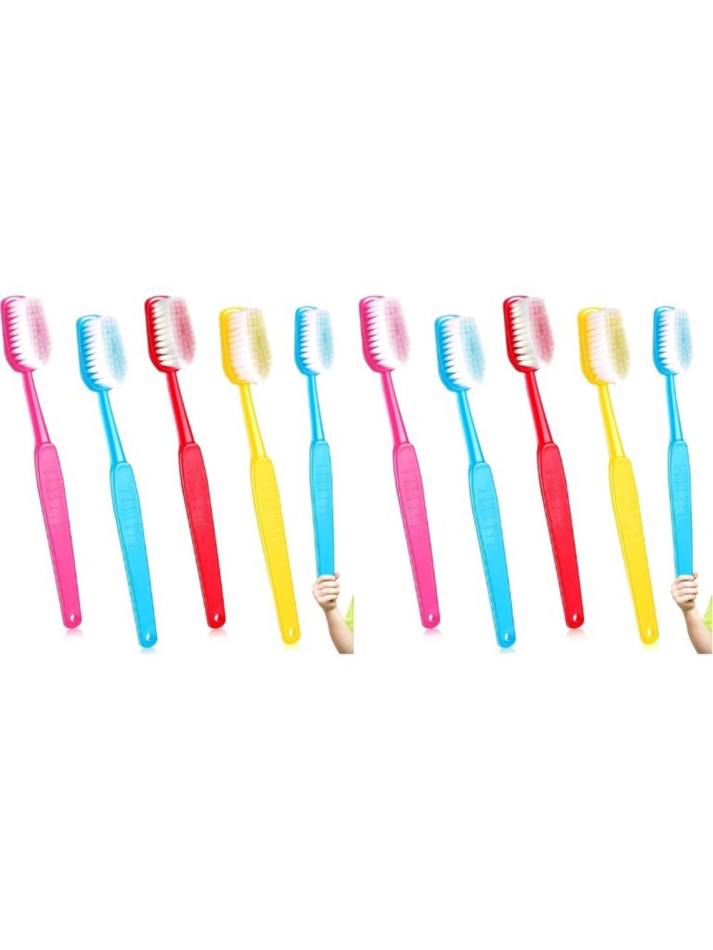 Giant Toothbrush Halloween Decorations - 4 Pcs Prop for Spooky Parties